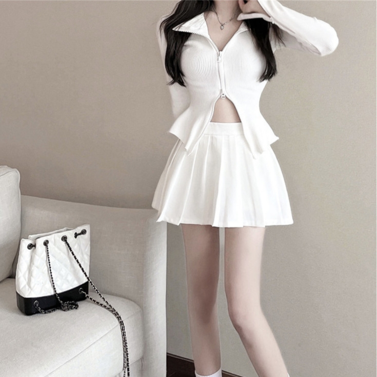 Chân Váy Ngắn Nữ Bigsize,Váy Lưng Cao Xếp Ly Dáng Chữ A Chất Vải Tuyết Mưa Mềm Mát CV10