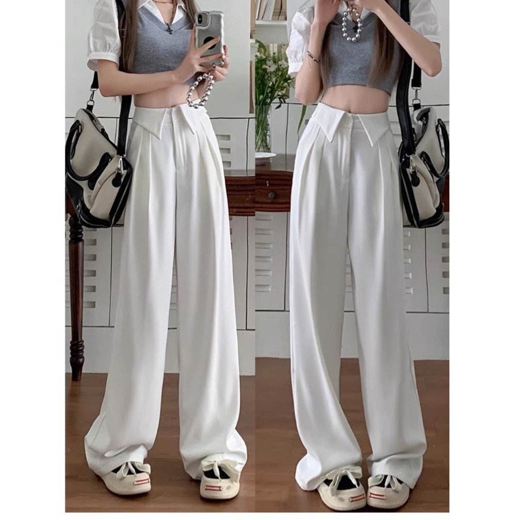 Quần Suông Nữ Bigsize Cạp Cao–Quần Dài Ống Rộng Chất Cotton Lạnh Mềm Nhẹ, Mát Mẻ, Tôn Dáng QCAP V