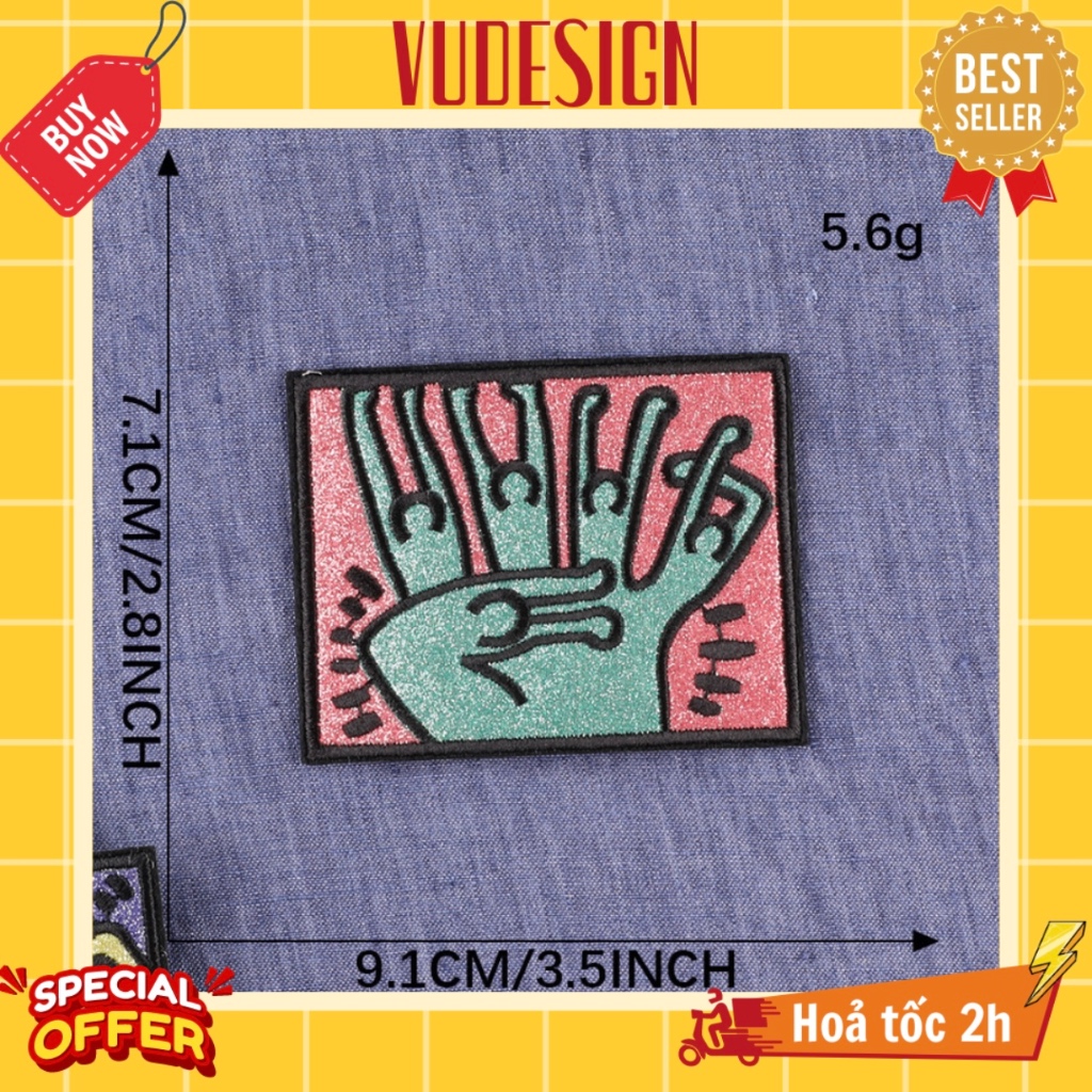 Sticker Dán Vải, Sticker Ủi Thêu Quần Áo, Balo, Túi, Mũ Hoạ Tiết ...