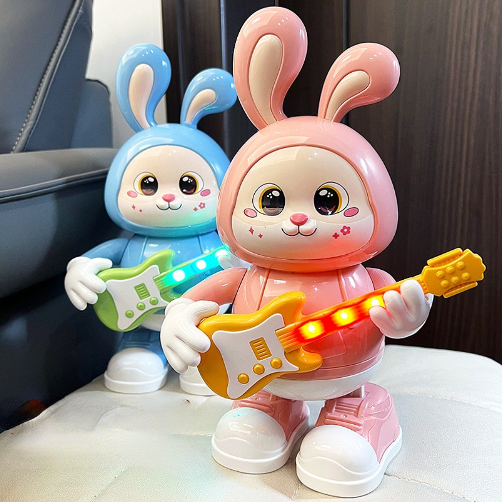 Đồ Chơi Thỏ Nhảy Múa Phát Nhạc Robot Đồ Chơi Đánh Đàn Guitar Vịt Đồ Chơi Cho Bé Vui Nhộn Có Đèn-Đồ Chơi Cho Bé PUKAPI