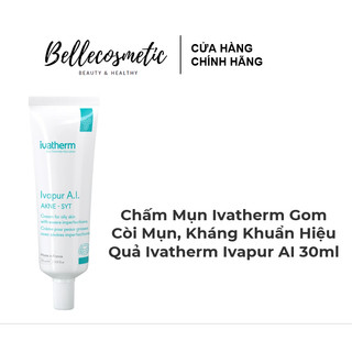 Ivatherm Ivapur AI 30ml Chấm Mụn Ivatherm A.I Gom Còi Mụn, Kháng Khuẩn Hiệu Quả