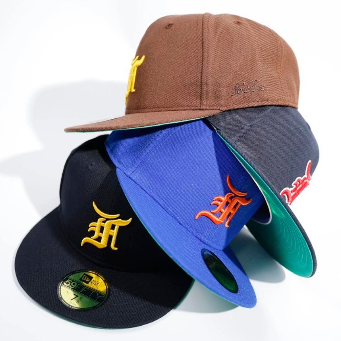 Fog furled fitted hat