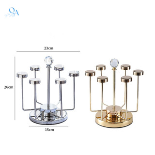 Giá Úp Cốc Xoay 360 độ | Kệ Treo Ly, Úp Ly Tròn INOX SUS 304 Không Han Gỉ HOME DECOR Cao Cấp