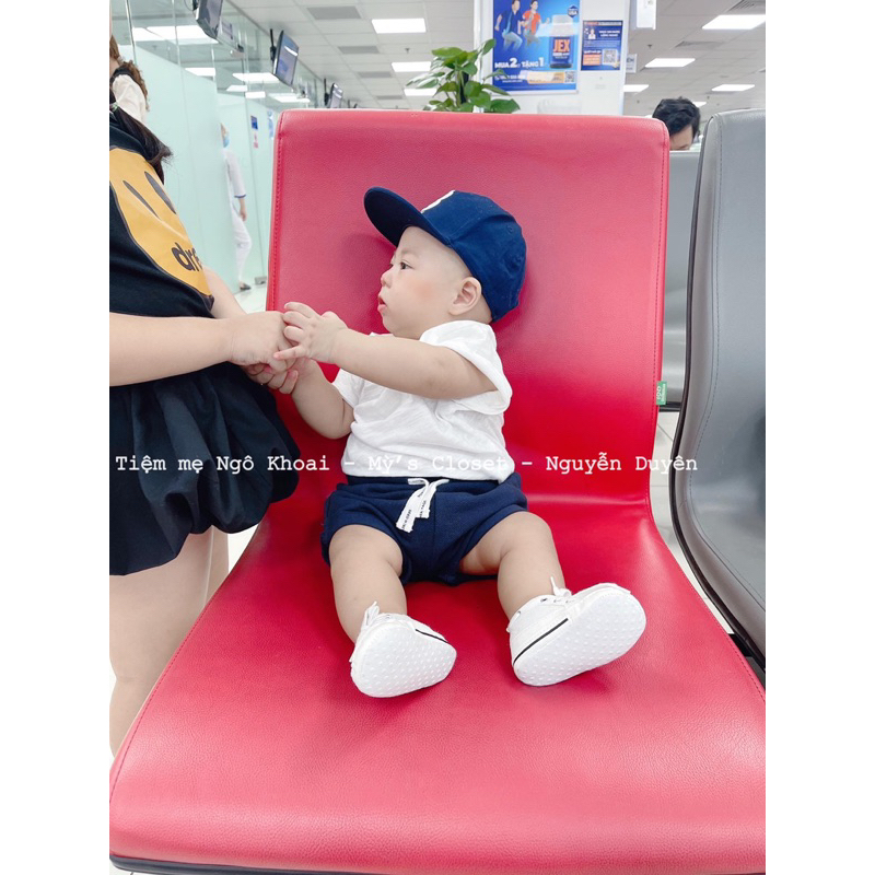 [MD93]  SEED Quần ngắn chất liệu cotton da cá mềm mát, thoáng khí cho bé