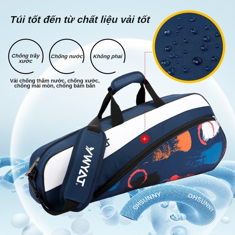 Công suất lớn Feather Racket Bag Tennis Bag Single Shoulder Không thấm nước,Thời trang, phong cách mới