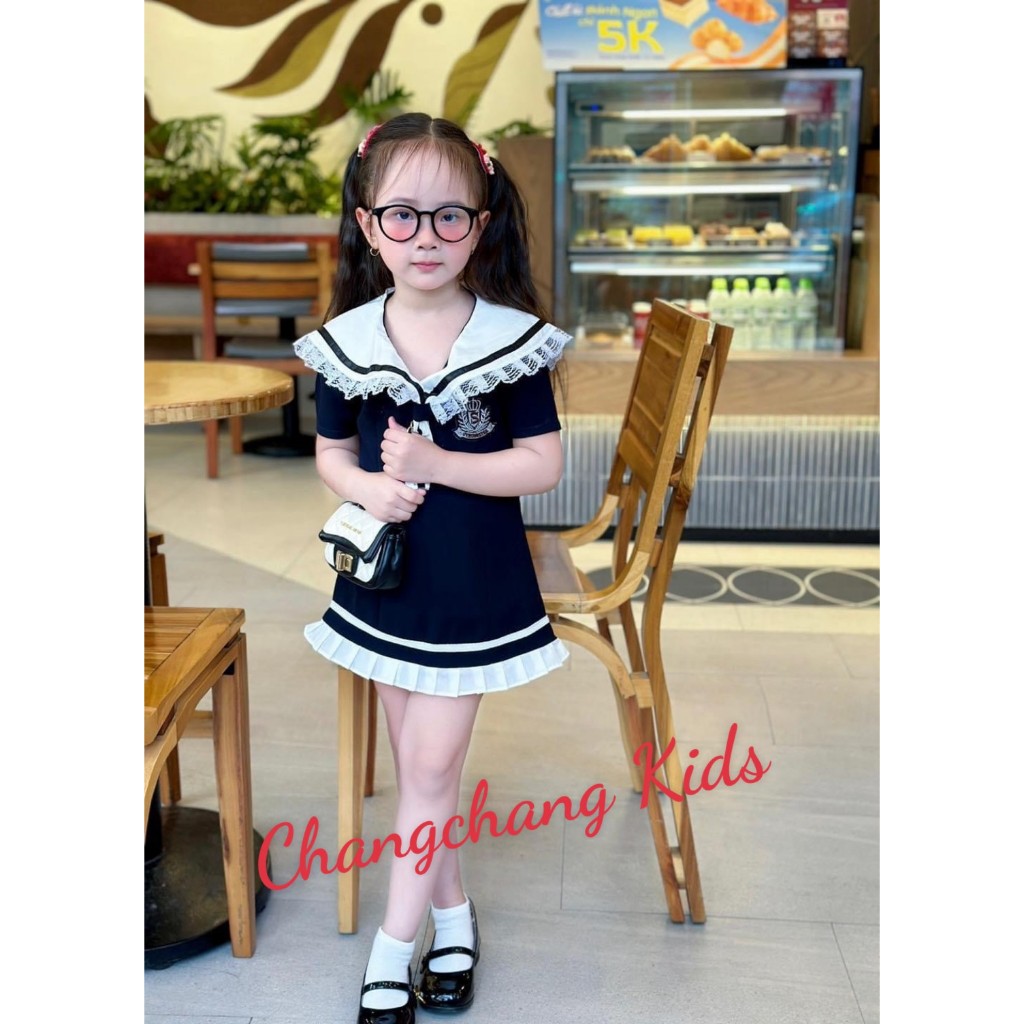 Đầm phối ren dập li phong cách Hàn Quốc cho mẹ và bé gái , đi chơi dự tiệc , đồ cặp mẹ và bé gái
