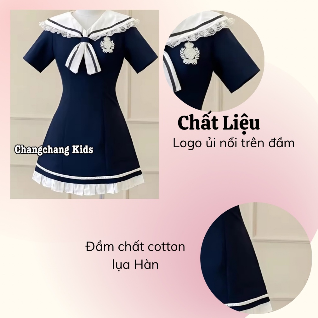 Đầm phối ren dập li phong cách Hàn Quốc cho mẹ và bé gái , đi chơi dự tiệc , đồ cặp mẹ và bé gái