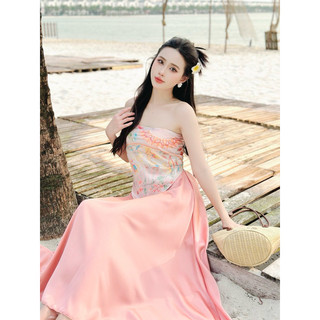 Bộ áo yếm cúp chân váy midi (du lịch biển, diện Hè siêu xinh)