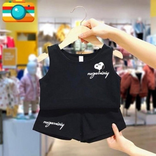06- Set Bộ ba lỗ SNOOPY cotton dễ thương cho bé , quần áo  bộ mặc hè bé trai bé gái
