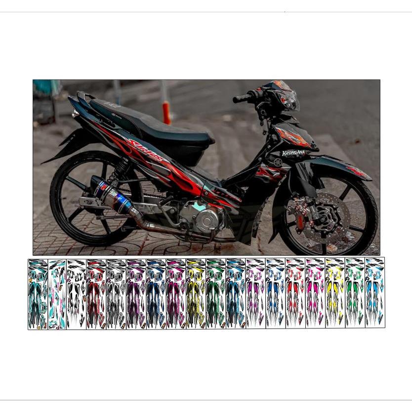 tem lửa v4 dán xe máy sirius | Shopee Việt Nam