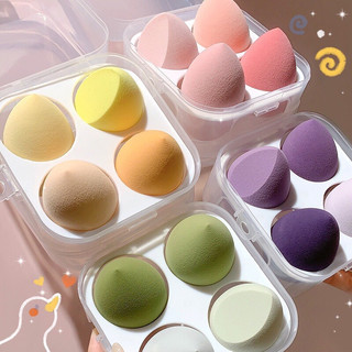 Hộp Kem Nền Trang Điểm 4 Giác Hút Siêu Mềm Hình Giọt Nước