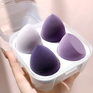 Hộp Kem Nền Trang Điểm 4 Giác Hút Siêu Mềm Hình Giọt Nước