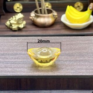 Thỏi vàng pha lê thần tài may mắn Loại 2cm to cao cấp