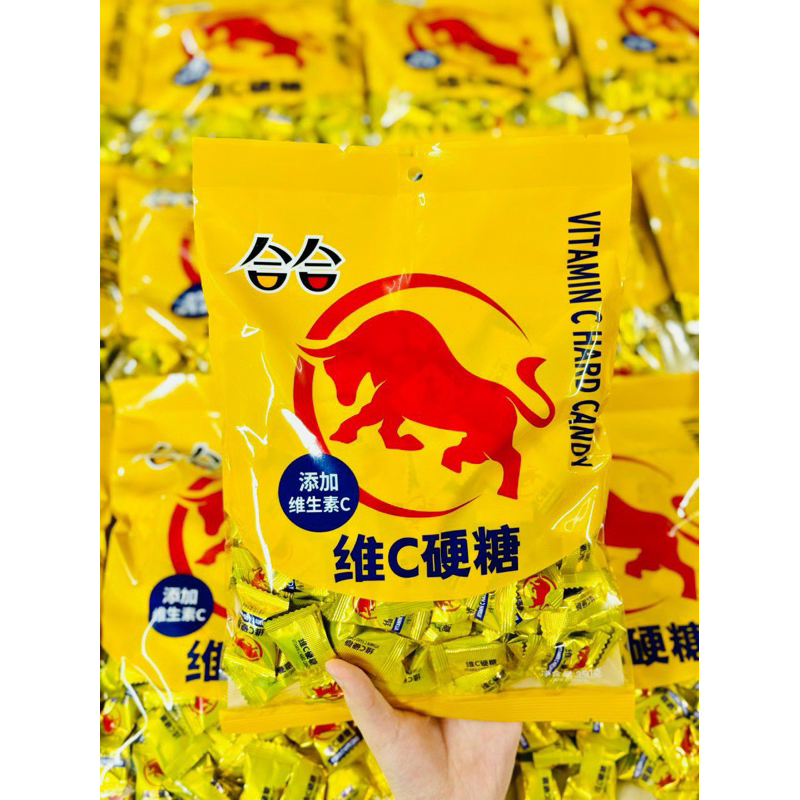 Kẹo viên ngậm vị BÒ HÚC tăng lực gói 320gam ~( 95-100 viên)