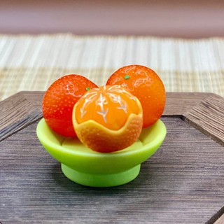 Dĩa cam Dĩa Quýt mô hình trang trí bàn thờ thổ địa mini