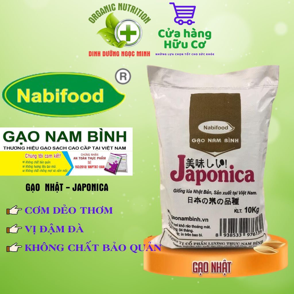 FREE SHIP) Gạo ngon Nam Bình: Tám thơm, Gạo Nhật Japonica FREE SHIP) Gạo ngon Nam Bình: Tám thơm, Gạo Nhật Japonica