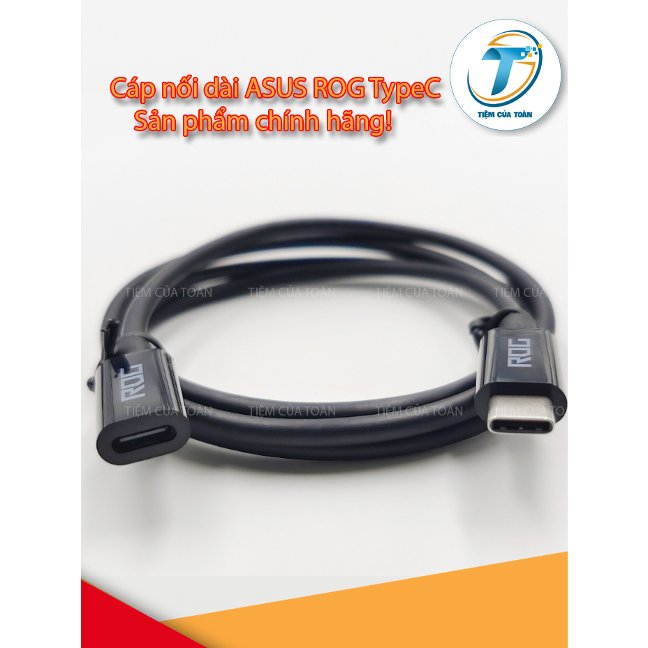 Cáp typeC nối dài asus rog chính hãng, Cable TypeC ROG male Female