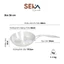 Chảo Inox SEKA Cạn Lòng SK6030 - Chảo Cạn Vân Kim Cương 22cm, 26cm, 28cm Dùng Cho Mọi Loại Bếp