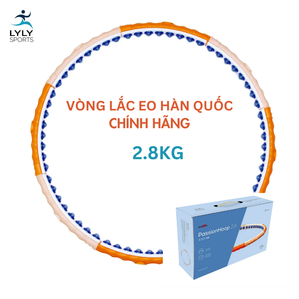CHÍNH HÃNG] vòng lắc eo hulahoop Hàn Quốc, vòng lắc massage giảm