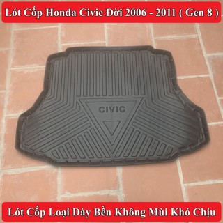 Lót Cốp Honda Civic 2006-2023 Chất Liệu Chống Cháy, Không Mùi , Hàng Nội Địa Trung