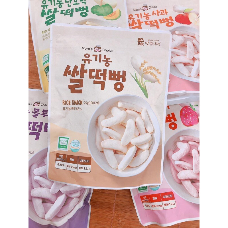 Mom’s Choice | Bánh gạo ăn dặm hữu cơ cho bé từ 6m+ (25g) Tibongstore