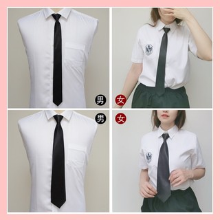 Cà vạt học sinh, sinh viên thắt sẵn chụp kỉ yếu bằng lụa cao cấp bản nhỏ 5cm - Cavat thắt sẵn, cavat nam nữ