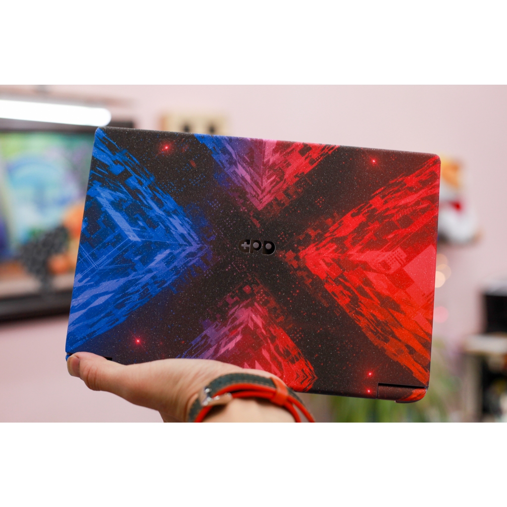 Skin dán GPD Win Max 2 mẫu Neon Cubes | Winmax 2 Ver1, 2, 2023, 2024 | Custom theo yêu cầu