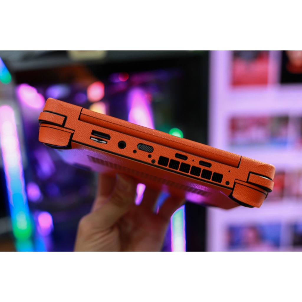 Skin dán GPD Mini mẫu vân da màu cam | Film 3M Controltac Graphic loại dầy