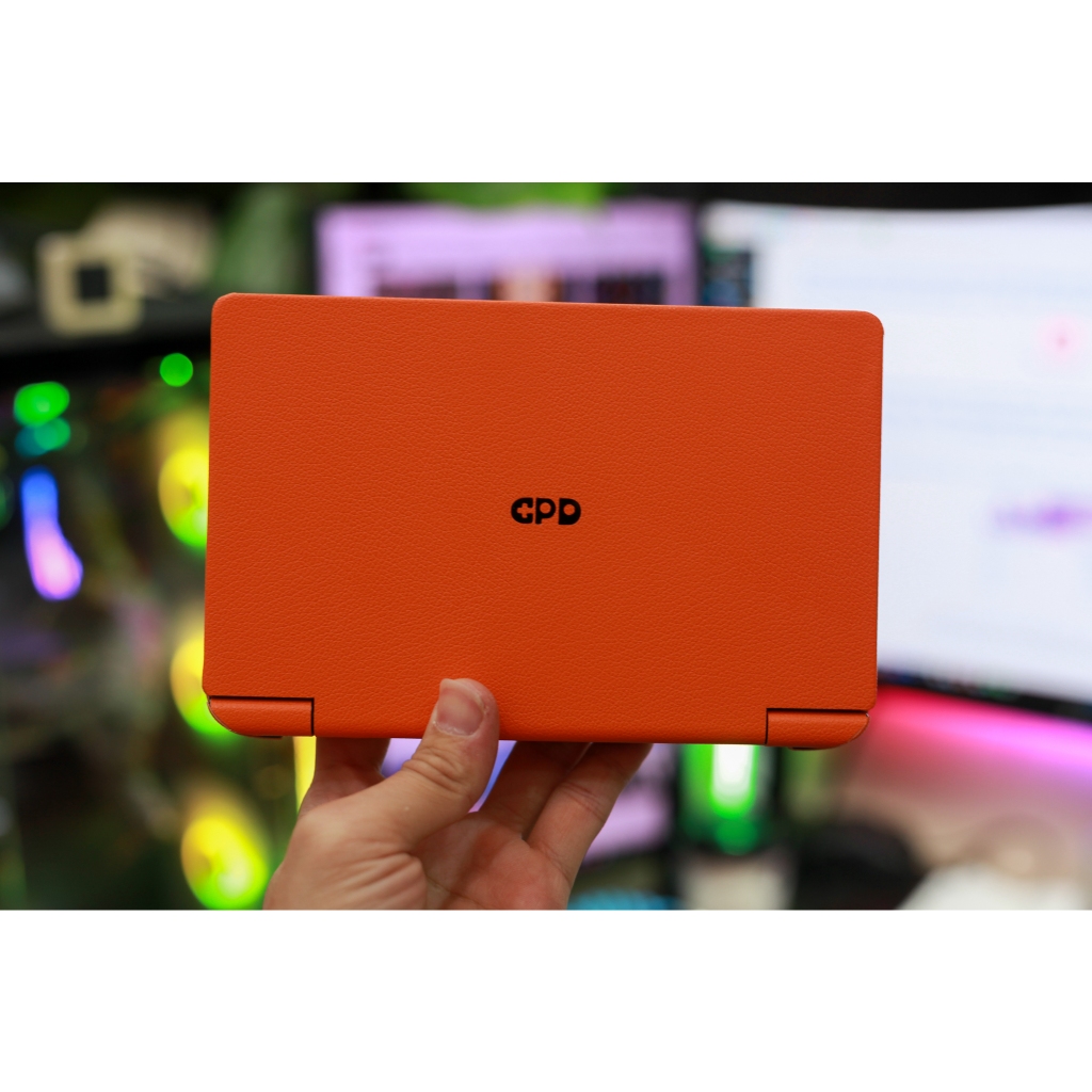 Skin dán GPD Mini mẫu vân da màu cam | Film 3M Controltac Graphic loại dầy