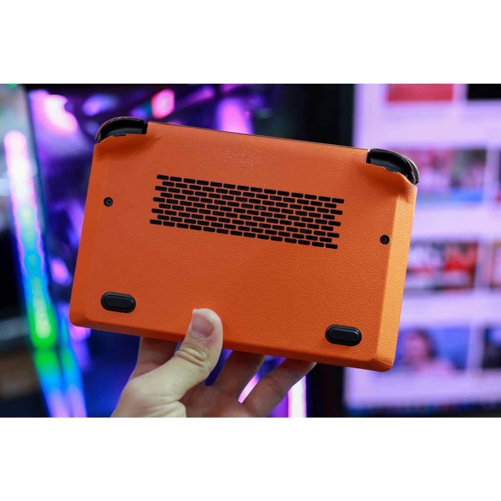 Skin dán GPD Mini mẫu vân da màu cam | Film 3M Controltac Graphic loại dầy