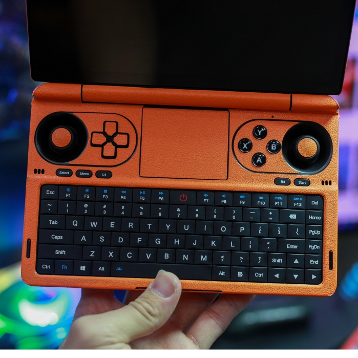 Skin dán GPD Mini mẫu vân da màu cam | Film 3M Controltac Graphic loại dầy