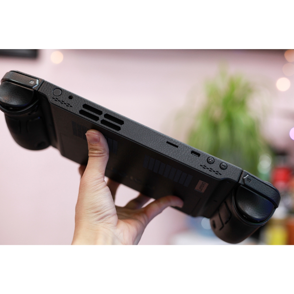 Skin dán Lenovo Legion Go / Go 2 mẫu vân da màu đen (Film 3M Controltac Graphic loại dầy, có custom theo yêu cầu)