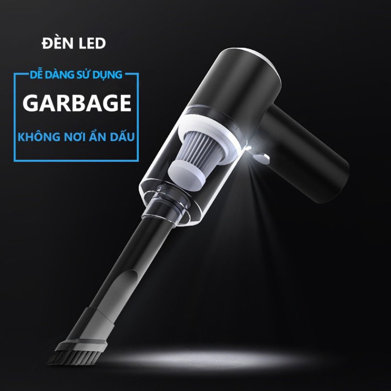 Máy Hút Bụi Cầm Tay Mini 3in1 Đời Mới Nhất. Hút Bụi Ô Tô Giường Đệm Sạc Cổng Tiếp Nối USB Tiện Nghi Nhỏ Gọn-Máy Đời Mới