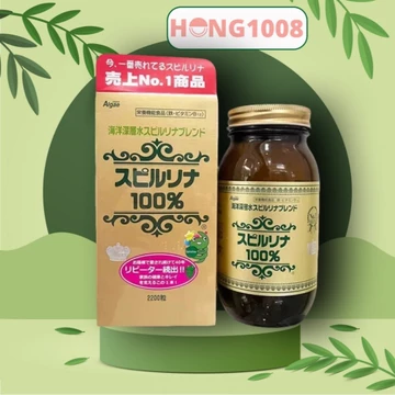 Tảo Xoắn Spirulina Deep Ocean water Spirulina Blend 2200 tab tem đỏ hàng chính hãng