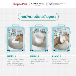 [TẶNG KHĂN MẶT] Khăn tắm nén du lịch cotton tiệt trùng UV chính hãng Hàn Quốc DR.SERA 70x140(16 cái)
