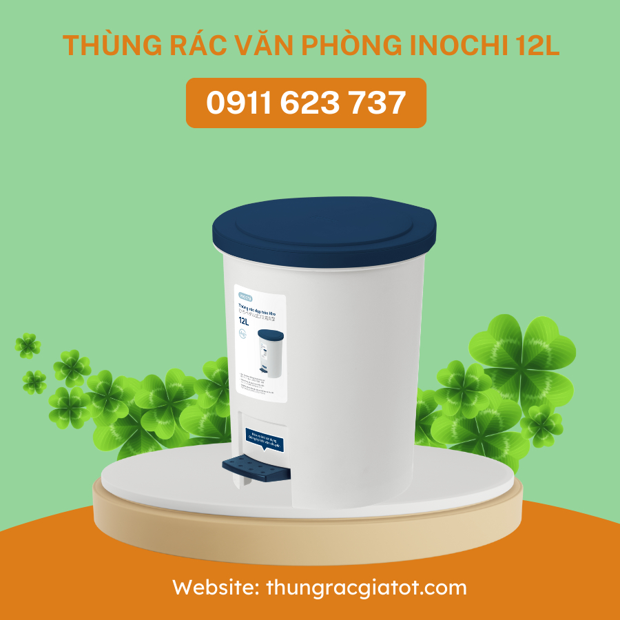 Thùng Rác Văn Phòng Inochi Đạp Chân 12 Lít | Shopee Việt Nam