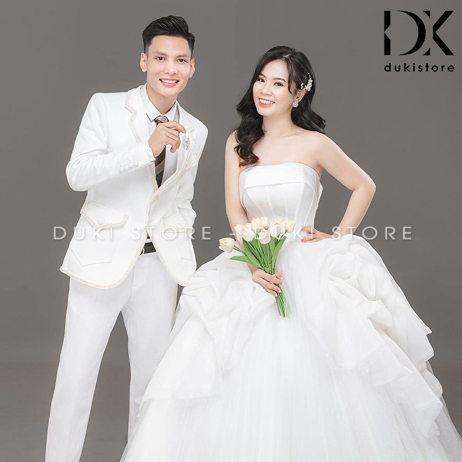 Bộ vest nam chú rể áo vest cưới màu trắng tinh tế DKR0019 - DUKI STORE ...