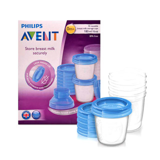 Combo Cốc Trữ Sữa + Cổ Nối Philips Avent Mẫu Mới  Dung Tích 180 ml