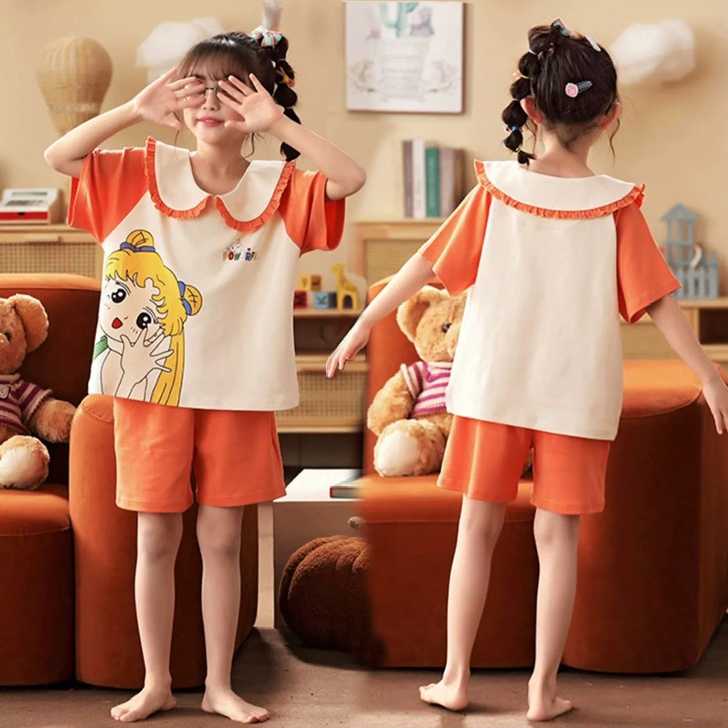 Bộ đồ bé gái size đại BEESHOP set pijama cổ bèo cho bé H25054