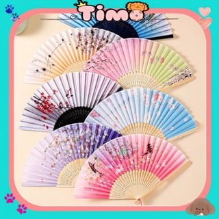 Quạt Cổ Trang Cầm Tay Vải Xếp Gấp Gọn Phong Cách Trung Hoa DDQ33