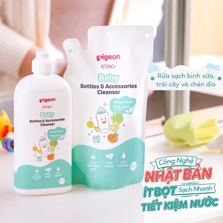 Nước rửa bình sữa cho bé Pigeon