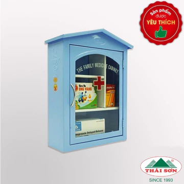 Tủ Thuốc Gia Đình Thái Sơn Chất Liệu Sắt Sơn Tĩnh Điện ( HÀNG CHÍNH HÃNG - ĐỔI TRẢ MIỄN PHÍ )