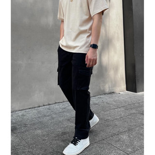 Quần kaki ống đứng kiểu dáng túi hộp - Minimal style
