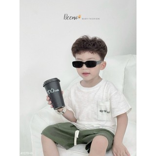 Bộ cộc bé trai in chữ 1-6 tuổi (9-25kg) N0116
