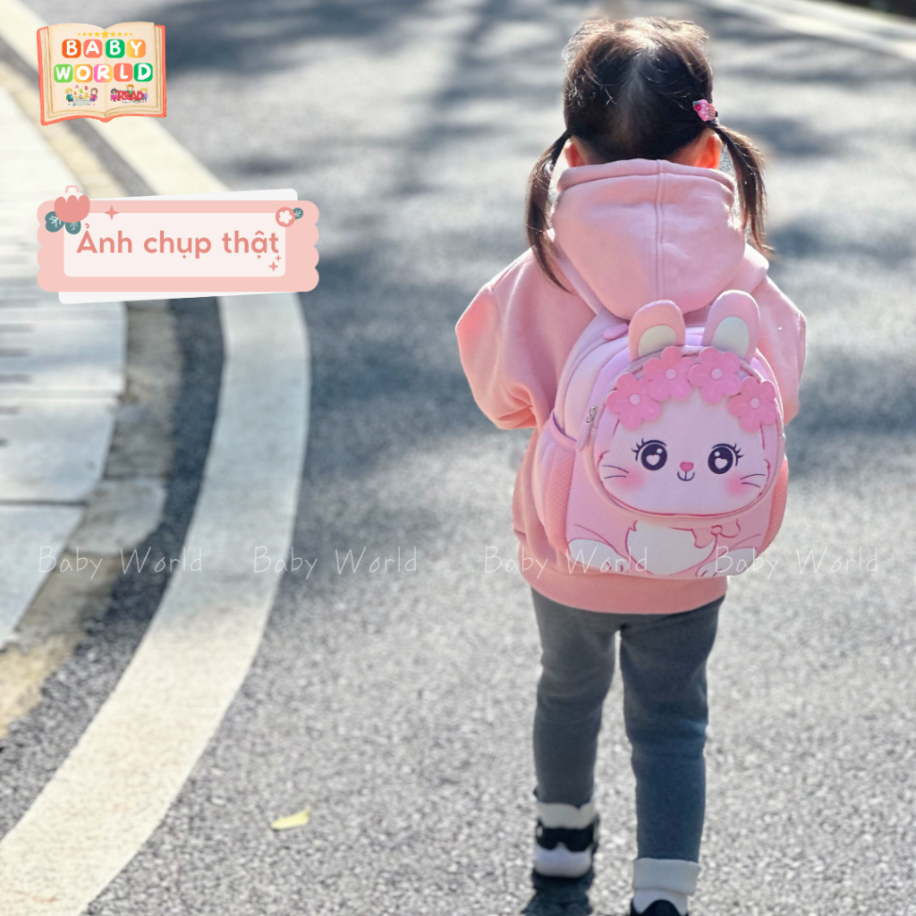 (HOT 2024)Balo thỏ hồng-vịt vàng-gấu nâu siêu đẹp,chất liệu cao cấp cho bé mầm non mẫu giáo(1-4tuổi)