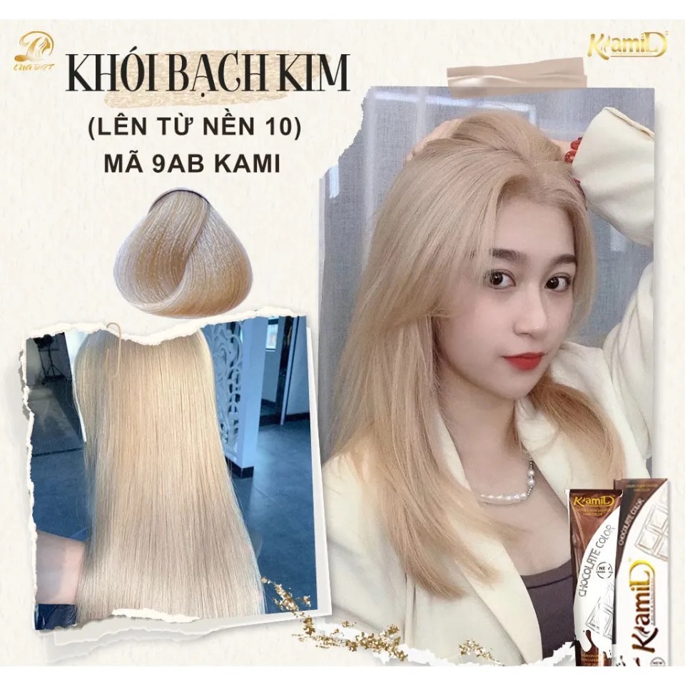 KHÓI BẠCH KIM- nhuộm tóc màu khói bạch kim cần tẩy tóc màu nhuộm Kami ...