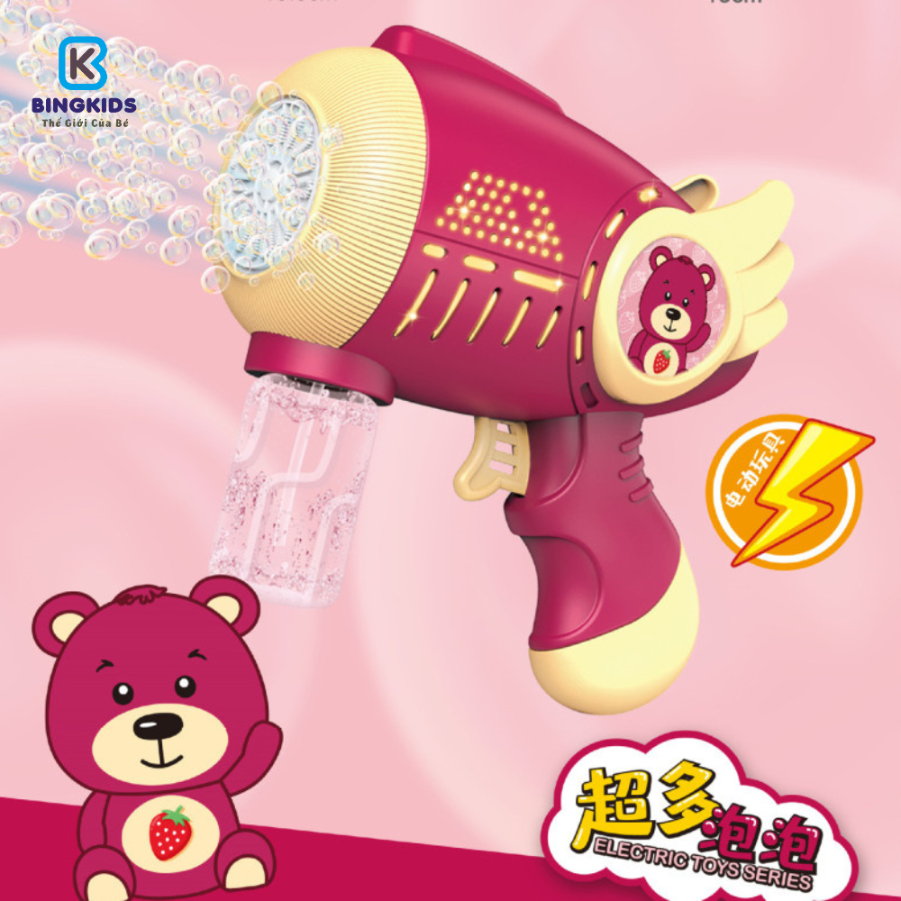 Máy Bong Bóng Súng Bong Bóng Xà Phòng Máy Bắn Bong Bóng Thổi Bong Bóng Xà Phòng Hoạt Hình- Đồ Chơi Cho Bé PUKAPI