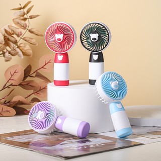 Quạt USB Tích Điện Sạc Mini Cầm Tay Để Bàn Hình Gấu Timo DDQ28