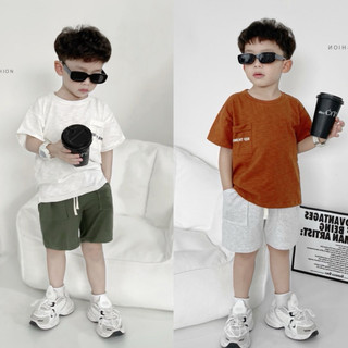 Bộ cộc bé trai in chữ 1-6 tuổi (9-25kg) N0116