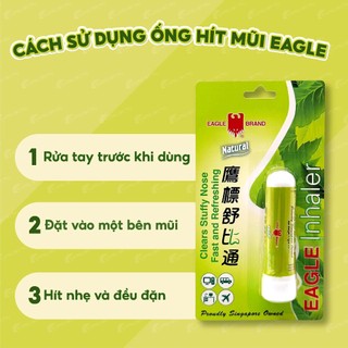 Ống hít thông mũi con ó Eagle Inhaler (1.1g)